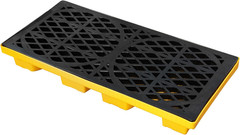 Heavy-Duty 2 Drum Spill Pallet, 2000 Lbs Capacity, Forkliftable Containment Tray