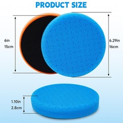 6 Inch Buffing Polishing Pads&Wool Buffing Pad ，with M14 Drill and 6 Inch