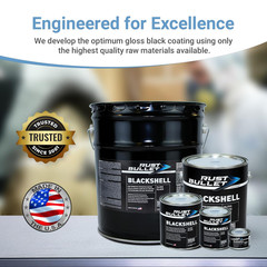 Blackshell – Gloss Black – 1 Pint – Corrosion Preventive Coating, Long-Lasting