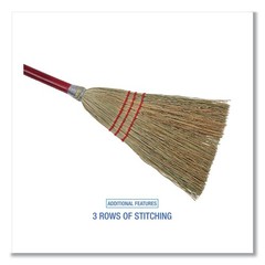 Boardwalk 951TCT Lobby/Toy Broom w/ 39″ Wood Handle – Red/YEL (12/Carton) New