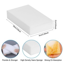Magic Sponge Eraser Foam Cleaning Sponges 10PCS Multi-Functional Power White