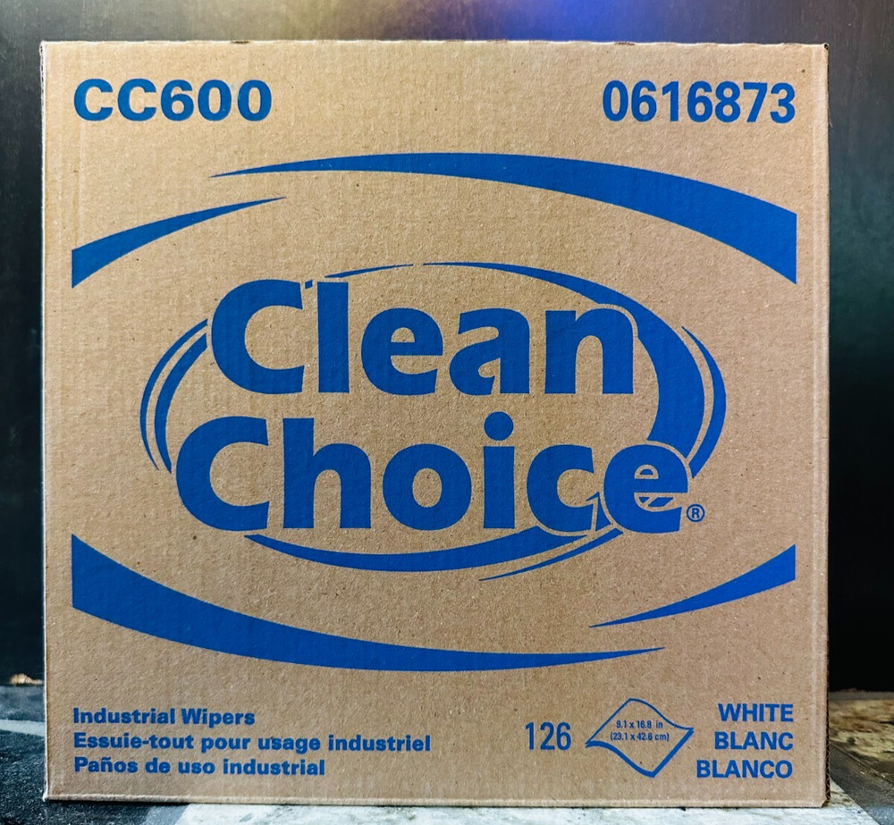 Clean Choice Industrial Wipers Janitorial Wipes White 126 CC600 – Lots of 3