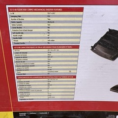New In Box Rubbermaid Commercial 421388BLA 44 in. Dual Action Sweeper, Black
