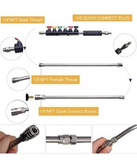 Xiny Tool Pressure Washer Extension Wand, 10 Pack Set – 4000 PSI