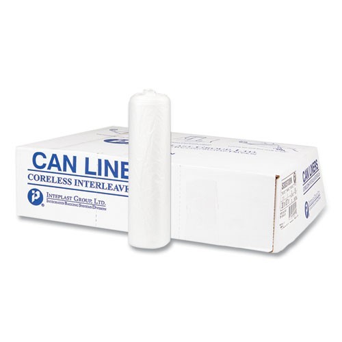 Inteplast Group Can Liners, 16 gal, 6 mic, 24″ x 33″, 50 Bags/Roll, 20 Rolls/CT