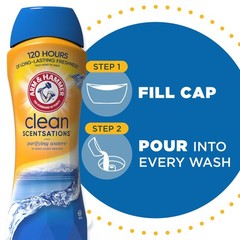 (4 pack) ARM & HAMMER Clean Scentsations In-Wash Scent Booster