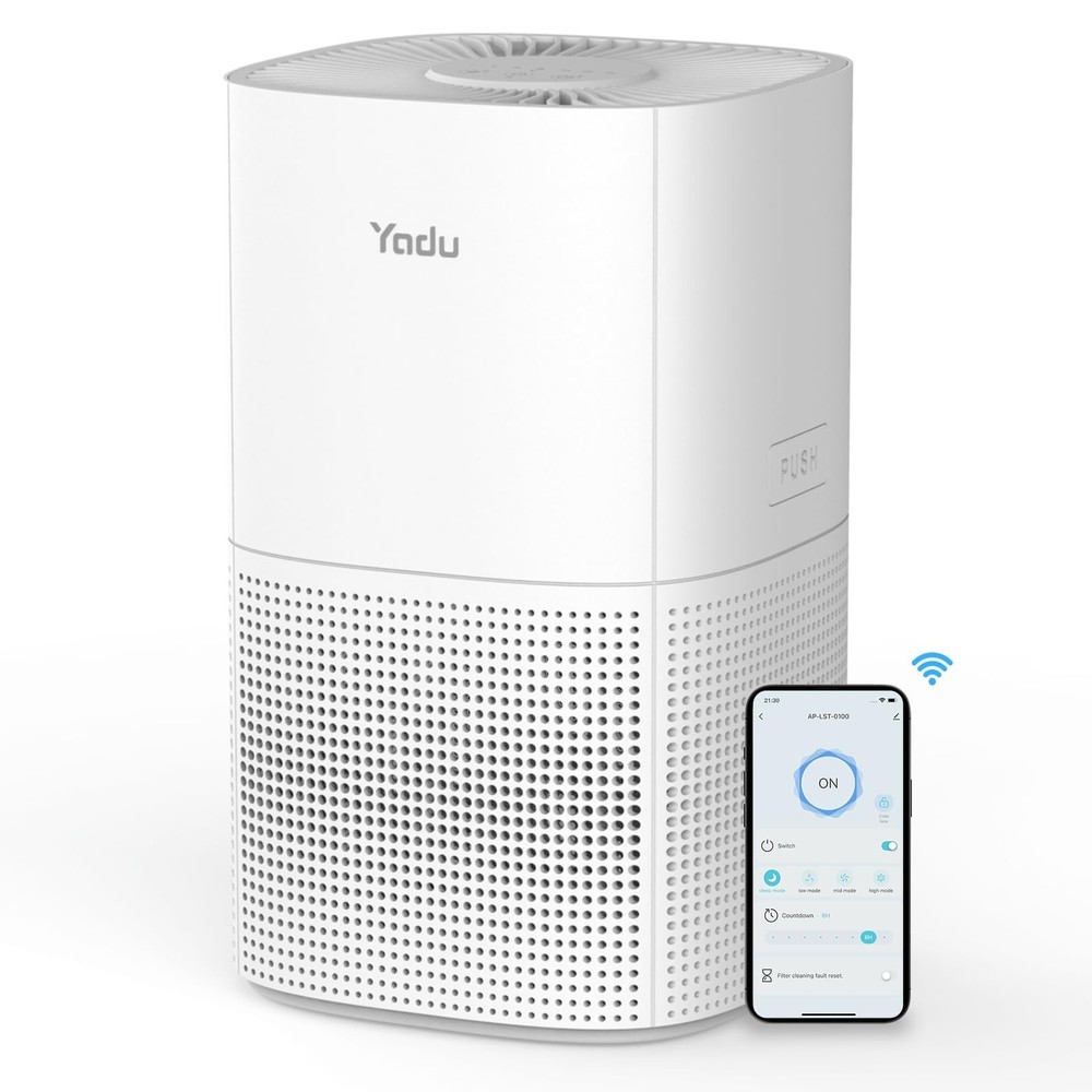 YADU True H13 HEPA Air Purifier for Bedroom, Small Quiet Air Purifier for Hom…