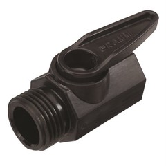 Dramm Plastic Shut Off Valve with One Piece Ball & Large Handle for Small