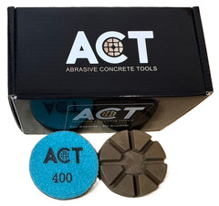 3″ 400 Grit Semi-Metal Diamond Polishing Pads – Concrete (Set-12)