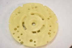 NSS 5990731 Spring Clip Pad Holder Set PP Yellow Plastic Discs Lot Of 3