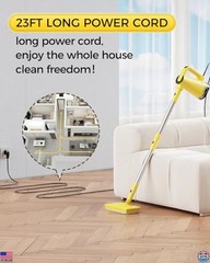 Steam Mops for Floor Cleaning, with 7-in-1 Attachments, 13OZ Water Tank, 23ft