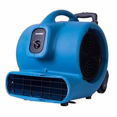 XPOWER P-830H 1 HP 3600 CFM Air Mover Carpet Dryer Fan Blower w/ Handle & Wheels