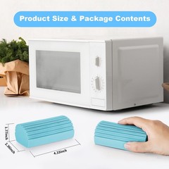 YFUIF 2-Pack Damp Clean Duster Sponge, Magic Sponge Eraser 2PC, Baby Blue
