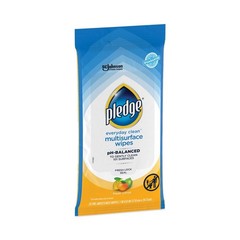 Pledge 336274EA 25 Wipes Multi-Surface Cleaner Wet Wipes – Fresh Citrus New