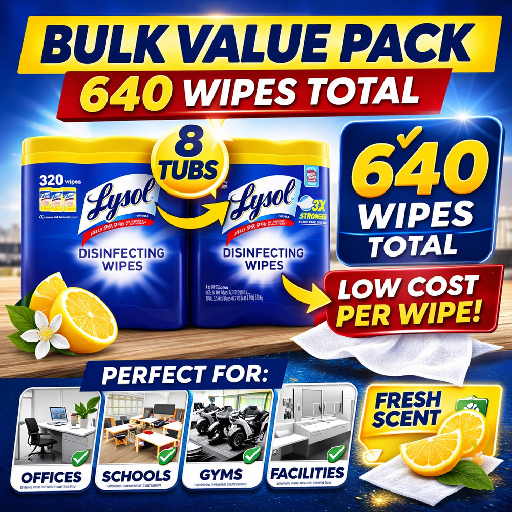Lysol Disinfecting Wipes 640 Count 8 Tub Bulk Pack Commercial 1920090641