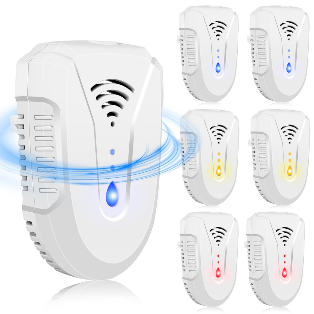 Seozio 2026 Upgraded Ultrasonic Pest Repeller 6 Pack Mouse Repellent Indoor