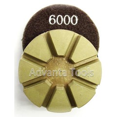 3” Metal Bond Diamond Polishing Pad for Concrete Floor – 6000 Grit