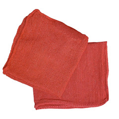 100 New Industrial A-Grade Shop Rags – Cleaning Towels Red – Multipurpose Cloth