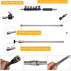 Xiny Tool Pressure Washer Extension Wand, 10 Pack Power 120 inches
