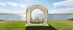6x6FT Outdoor Mesh Gazebo, UPF50 UV & Waterproof Screen Tent with Full Bug Net,