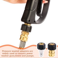 Pressure Washer Adapter Set, M22 14mm to 3/8 1 Juego de adaptadores para hidrola