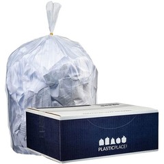 Plasticplace 20-30 Gallon 0.9 Mil Extra Clear Recycling Bags 30 X 36 200 Count