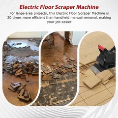 Electric Floor Scraper Machine, 3600 RPM, with Blade Detachable Handle