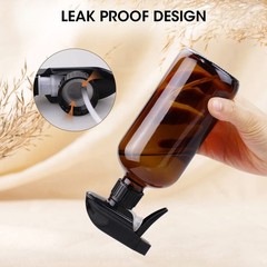 Wedama Amber Glass Spray Bottles, 16 oz Bottles 16 Ounces,