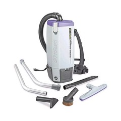 Proteam Super Coach Pro 10 Backpack Vacuum 10 qt Corded w/ Attachments Ergonomic