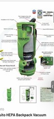 Mosquito Super 06-1062 HEPA 3.0 Gold 6 Quart Backpack Vacuum