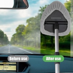 Car Windshield Cleaning Tool, Vehicle Window Cleaner with 3 R Size: Triangular