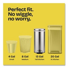 Glad 78900 Kitchen Drawstring Trash Bags – Gain Original/White (240/Carton) New