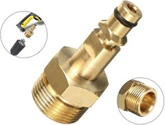 2Pcs Gold M22 Adapter High Pressure Washer Hose Pipe Quick…