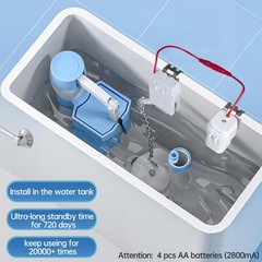 Automatic Toilet Flusher Kit, Touchless Motion 3.5 x 1.7 x inches, ‎White