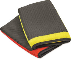 Unisex Adult Fine Surface Prep Mitt, Yellow, 1 Count Pack of US