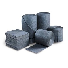 Brady Mro350-Dp Sorbent Roll, 38 Gal, 30 In X 150 Ft, Universal, Gray,