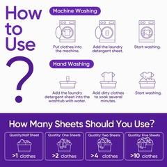 Lavender Laundry Detergent Sheets Travel 150 Count (Pack of 1),