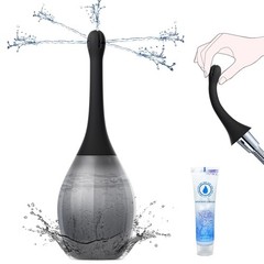 Enemas Anal Douches for Men Women – Anti Backflow Enema Bulb with Black