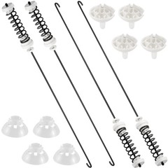 W10780048 Washer Suspension Rod Kit 23.6 x 1.2 x 1.1 inches, Black-and-white