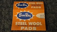 Vintage Sun Ray Steel Wool Pads No. 2 Medium Coarse FS-140 Empty Box Carton