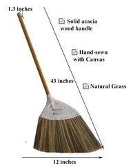 Nekenky Traditional Vietnamese Handmade Broom Durable Perfect For Home Use Or