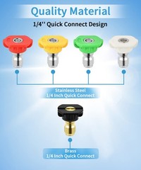 Pressure (5Pack) washer tips 3.0 GPM, 5 Pack Washer Tips