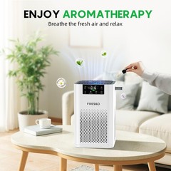 FRESKO Small Air Purifier for Home, HEPA Air Purifiers for Pet Hair, Odors, Q…