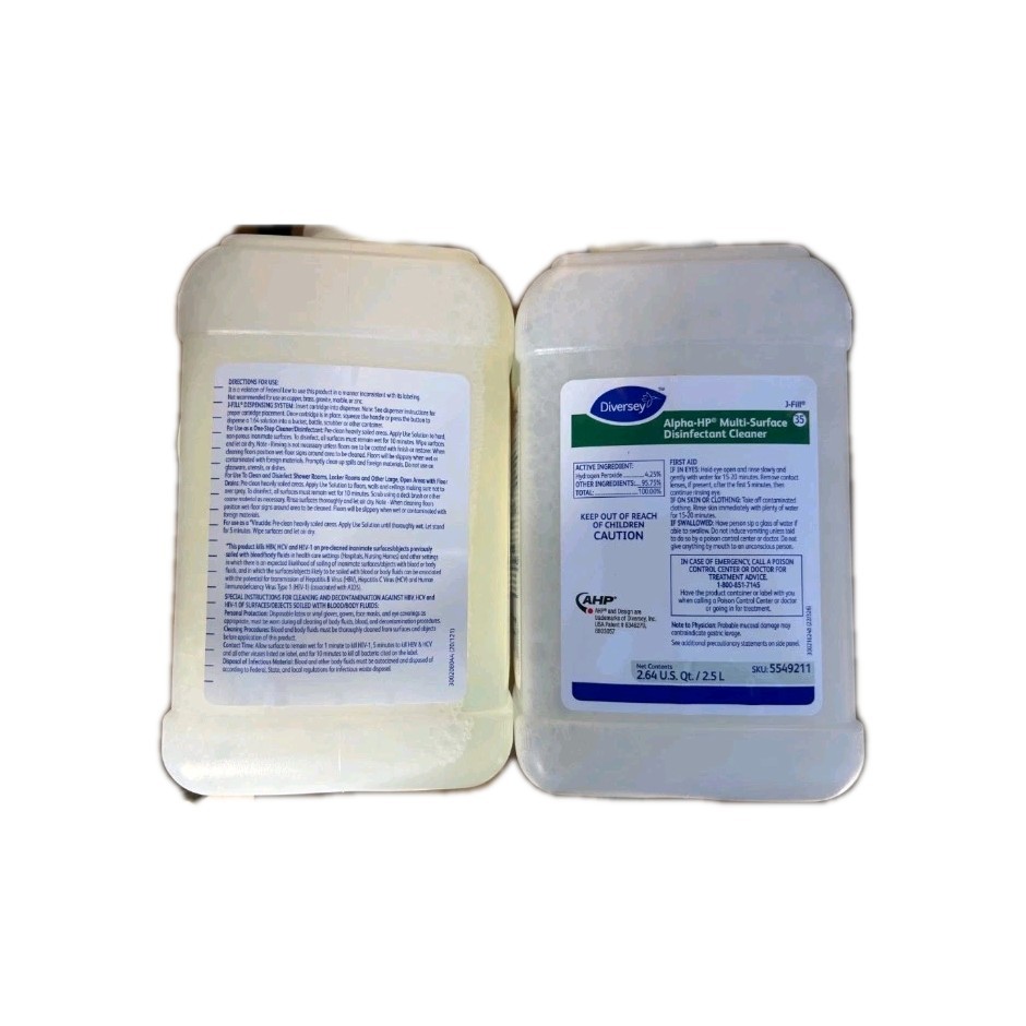 *2 Pack* 2.5 liters Alpha-HP Diversey 5549211 Multi Surface Cleaner