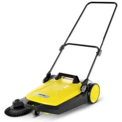 Karcher S4 Twin Walk-Behind Outdoor Hand Push Floor Sweeper – 5.25 Gallon Capac