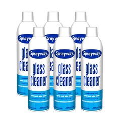 Sprayway Glass Cleaner with Foaming Spray for a 19 Fl Oz (Pack of 6), White