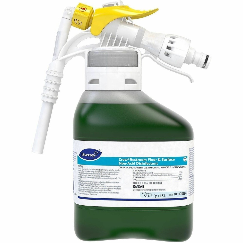 1 Diversey Crew 42 Restroom Floor & Surface SC Disinfectant 1.5L 101105996