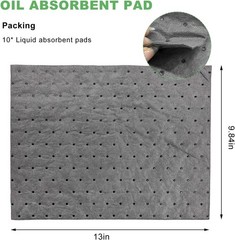 Efficient 10 PCS Spill Control Mats 13″ x 10″ for Automotive & Workshop