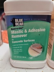 2pk- Franmar BLUE BEAR 500MR, Bean-E-Doo, Mastic Remover for Concrete, 1 Quart