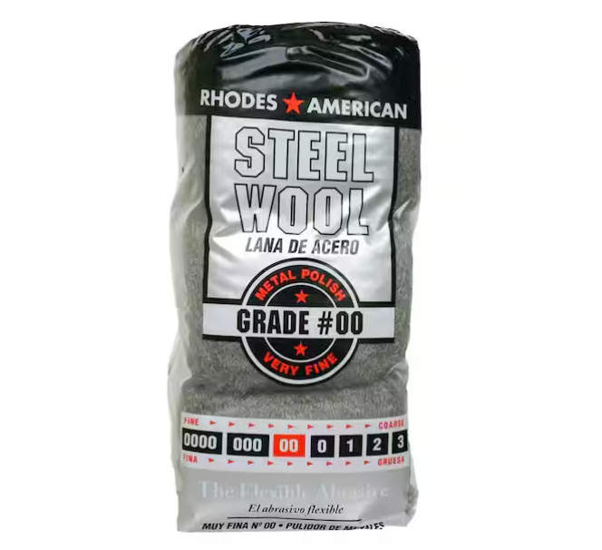 Fine Grade #00 Steel Wool (12-Pad)